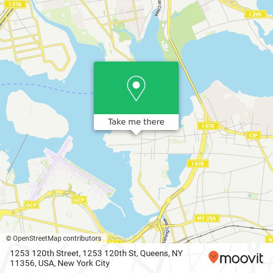 1253 120th Street, 1253 120th St, Queens, NY 11356, USA map