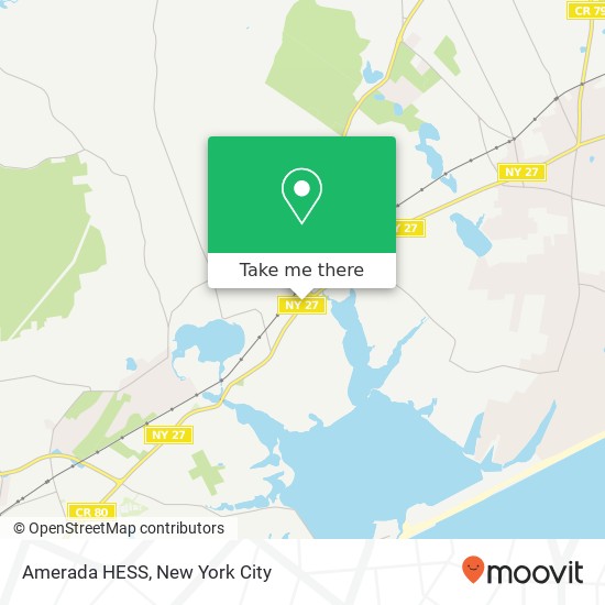 Mapa de Amerada HESS, 1138 Montauk Hwy
