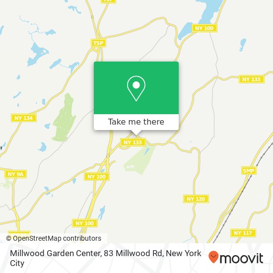 Mapa de Millwood Garden Center, 83 Millwood Rd