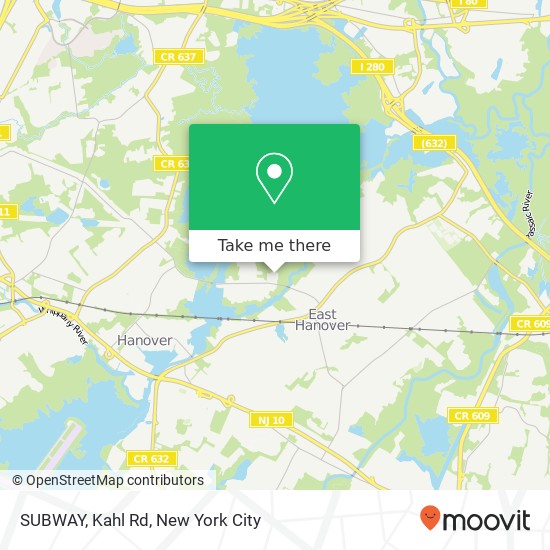 SUBWAY, Kahl Rd map