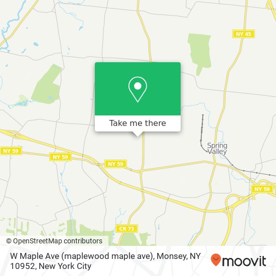 W Maple Ave (maplewood maple ave), Monsey, NY 10952 map