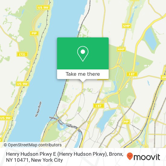Henry Hudson Pkwy E (Henry Hudson Pkwy), Bronx, NY 10471 map