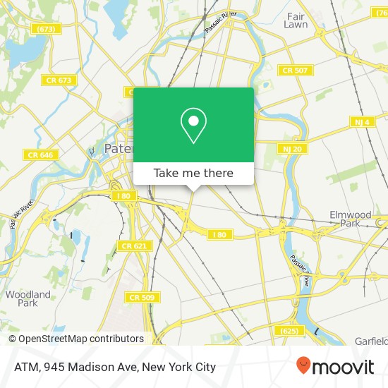 Mapa de ATM, 945 Madison Ave