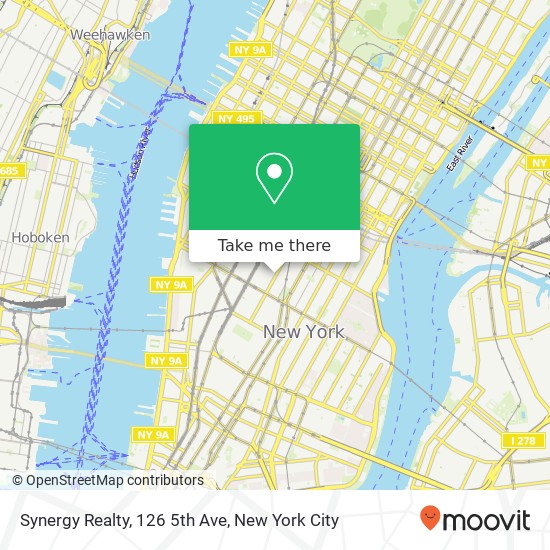 Mapa de Synergy Realty, 126 5th Ave