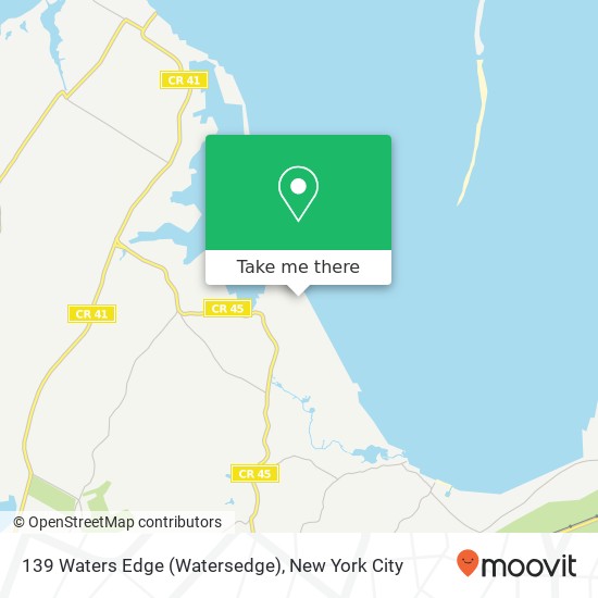 Mapa de 139 Waters Edge (Watersedge), East Hampton, NY 11937