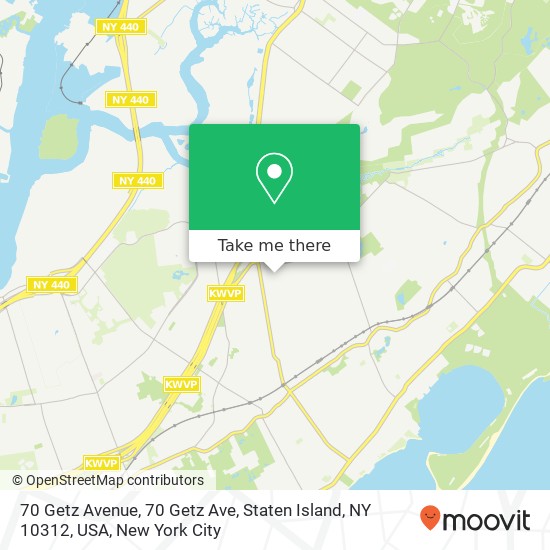 70 Getz Avenue, 70 Getz Ave, Staten Island, NY 10312, USA map
