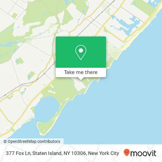 377 Fox Ln, Staten Island, NY 10306 map