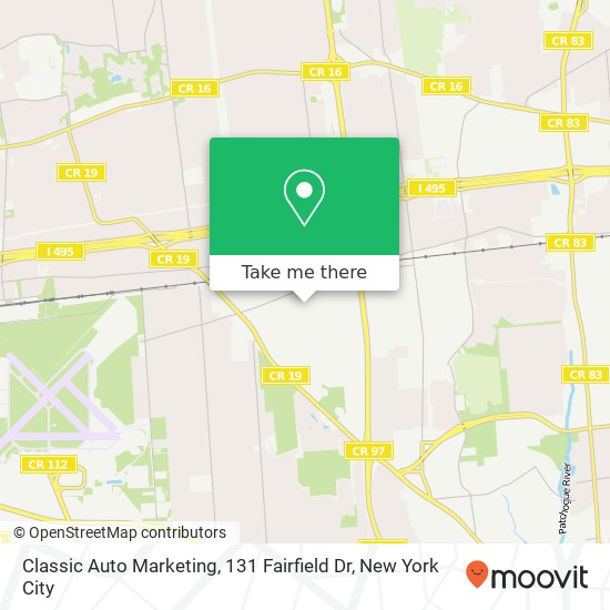 Mapa de Classic Auto Marketing, 131 Fairfield Dr