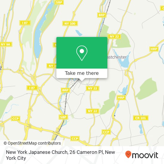 Mapa de New York Japanese Church, 26 Cameron Pl