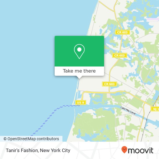 Mapa de Tanir's Fashion, 501 Beach Dr