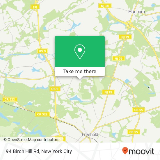 94 Birch Hill Rd, Freehold, NJ 07728 map