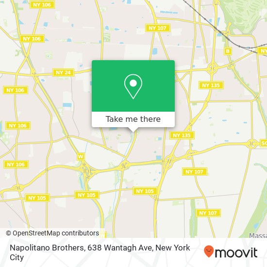 Mapa de Napolitano Brothers, 638 Wantagh Ave