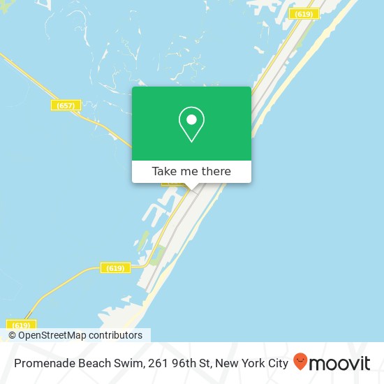 Mapa de Promenade Beach Swim, 261 96th St