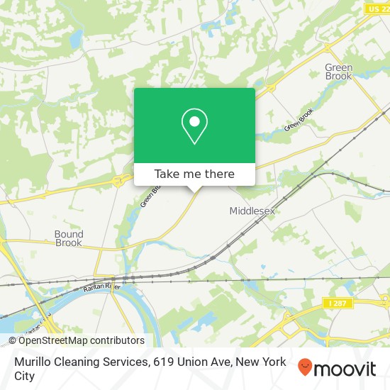 Mapa de Murillo Cleaning Services, 619 Union Ave