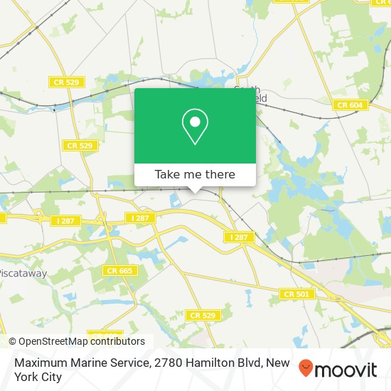 Maximum Marine Service, 2780 Hamilton Blvd map