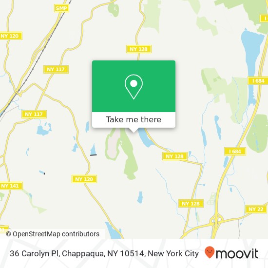 Mapa de 36 Carolyn Pl, Chappaqua, NY 10514