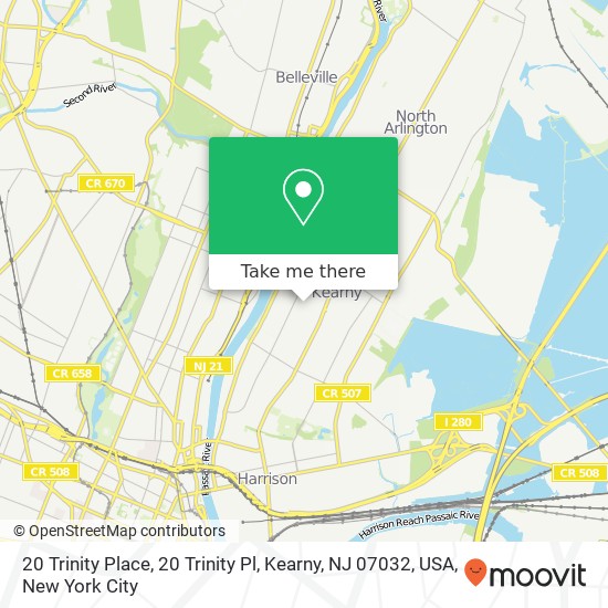 20 Trinity Place, 20 Trinity Pl, Kearny, NJ 07032, USA map