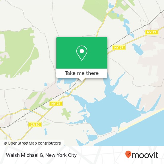 Mapa de Walsh Michael G, 860 Montauk Hwy