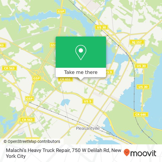 Mapa de Malachi's Heavy Truck Repair, 750 W Delilah Rd