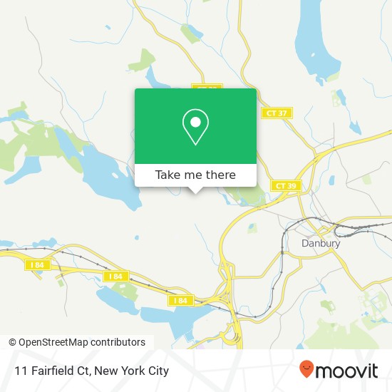 Mapa de 11 Fairfield Ct, Danbury, CT 06811