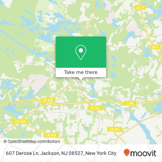 607 Derose Ln, Jackson, NJ 08527 map