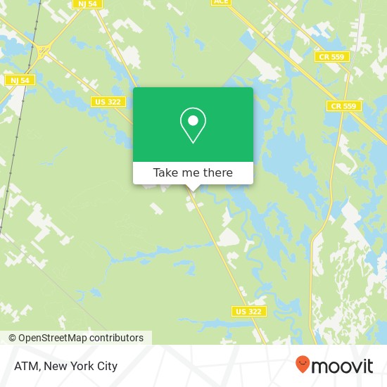 Mapa de ATM, 7685 Black Horse Pike