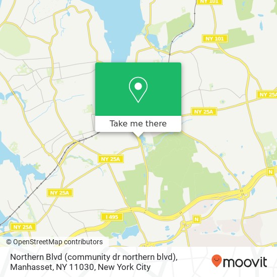 Mapa de Northern Blvd (community dr northern blvd), Manhasset, NY 11030