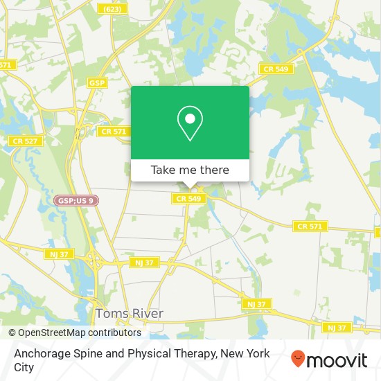 Anchorage Spine and Physical Therapy, 1171 Hooper Ave map