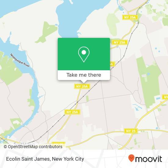 Ecolin Saint James, 464 Route 25A map