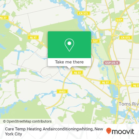 Care Temp Heating Andairconditioningwhiting, 891 Route 37 W map