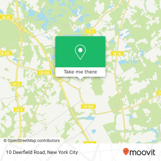 Mapa de 10 Deerfield Road, 10 Deerfield Rd, Morganville, NJ 07751, USA