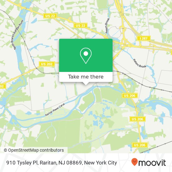 910 Tysley Pl, Raritan, NJ 08869 map