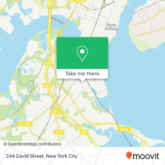 Mapa de 244 David Street