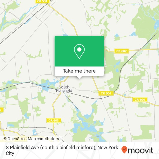 Mapa de S Plainfield Ave (south plainfield minford), South Plainfield, NJ 07080