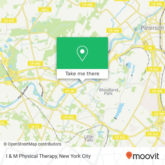 Mapa de I & M Physical Therapy, 1130 McBride Ave