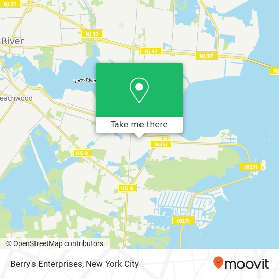 Berry's Enterprises map