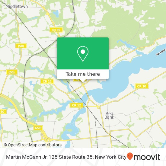 Martin McGann Jr, 125 State Route 35 map
