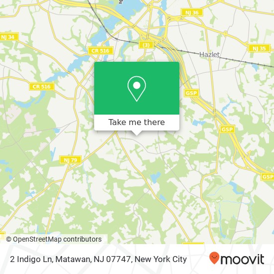 2 Indigo Ln, Matawan, NJ 07747 map