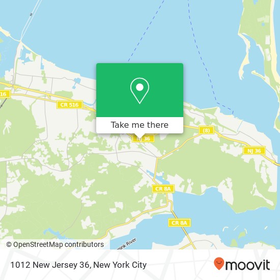 Mapa de 1012 New Jersey 36, 1012 NJ-36, Atlantic Highlands, NJ 07716, USA