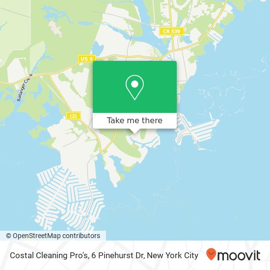 Mapa de Costal Cleaning Pro's, 6 Pinehurst Dr