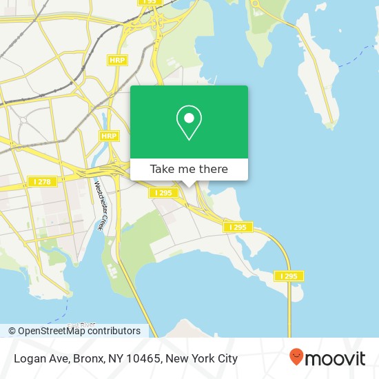 Mapa de Logan Ave, Bronx, NY 10465