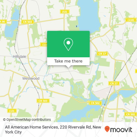 Mapa de All American Home Services, 220 Rivervale Rd