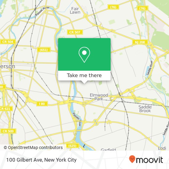100 Gilbert Ave, Elmwood Park, NJ 07407 map