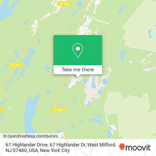 67 Highlander Drive, 67 Highlander Dr, West Milford, NJ 07480, USA map