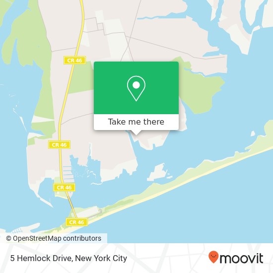 Mapa de 5 Hemlock Drive
