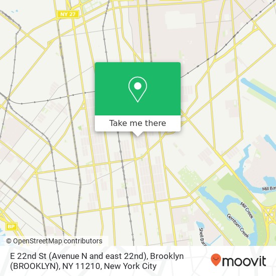 E 22nd St (Avenue N and east 22nd), Brooklyn (BROOKLYN), NY 11210 map