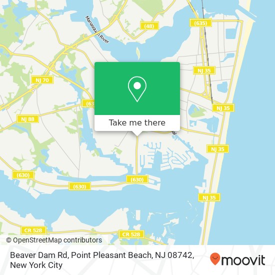 Beaver Dam Rd, Point Pleasant Beach, NJ 08742 map