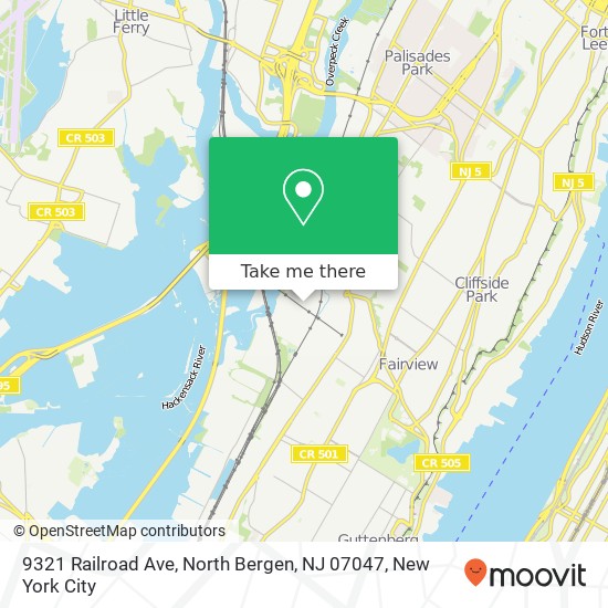9321 Railroad Ave, North Bergen, NJ 07047 map