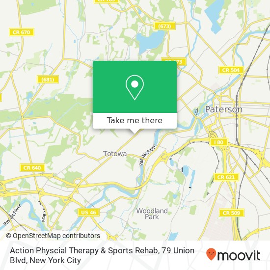 Action Physcial Therapy & Sports Rehab, 79 Union Blvd map