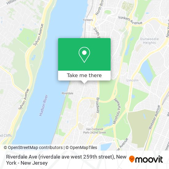 Riverdale Ave (riverdale ave west 259th street) map